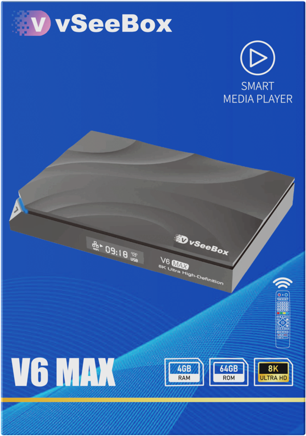 vSeeBox V6 Max – Android 8K HDR TV Box